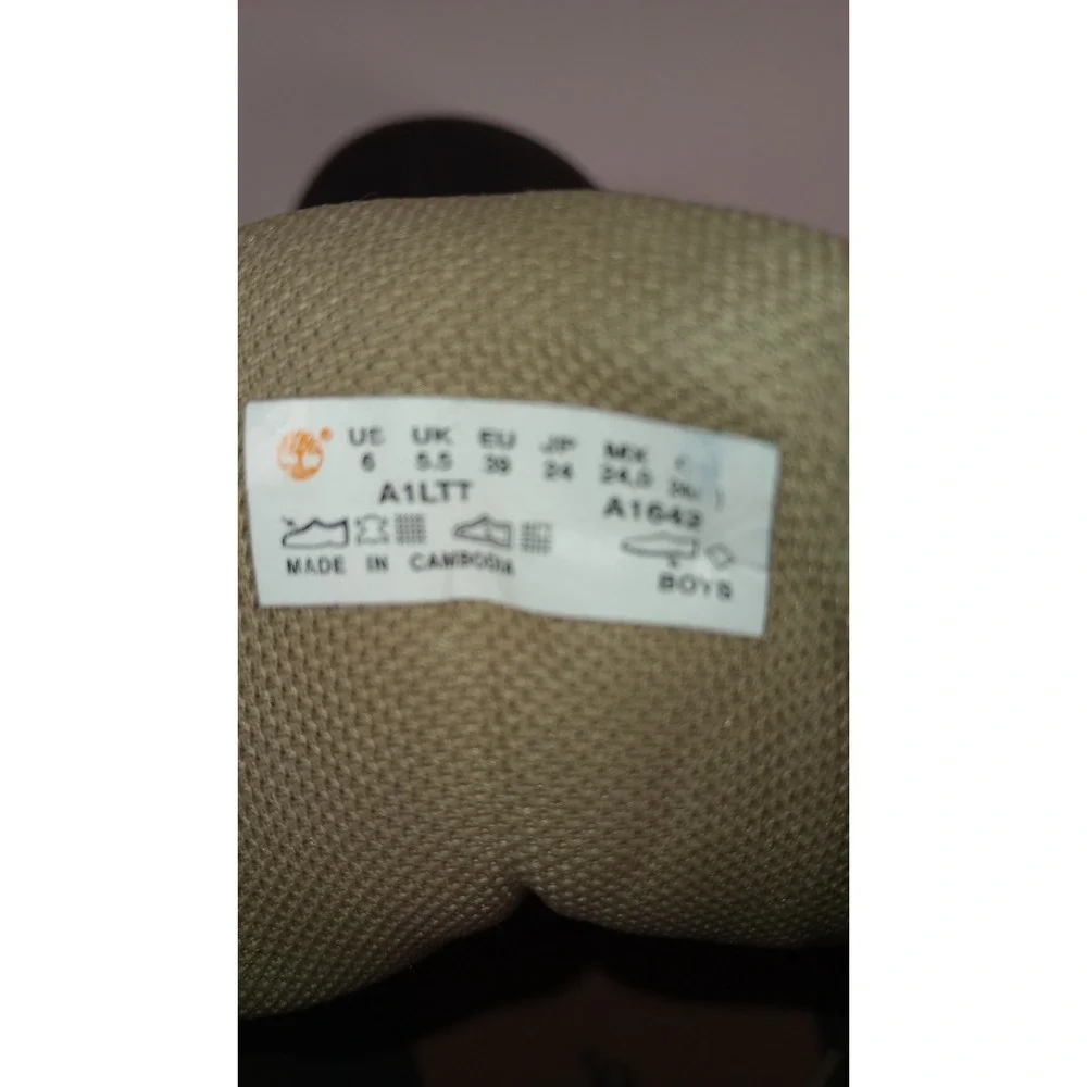 Timberland Youth GS Euro Hiker Shell Toe Duck Boots Tan Brown A1LTT US 6M